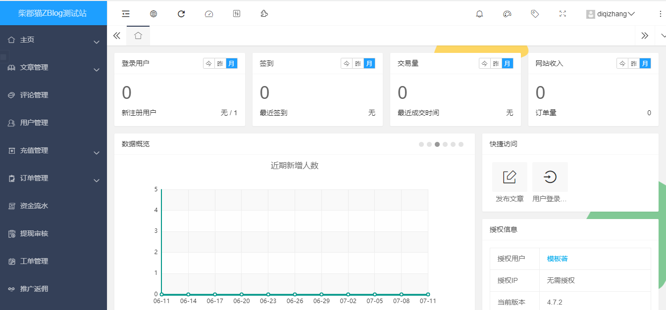 ZBlog可风用户中心插件破解版–LayCenter 4.7.2
